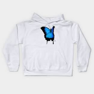 Morpho Butterfly / Swiss Artwork Photography Kids Hoodie